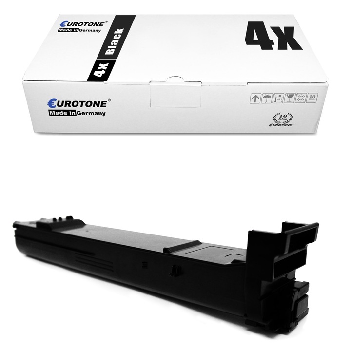 Set 4 Toner Eurotone Alternativa pentru Konica Minolta A0DK153 TN318K Negru