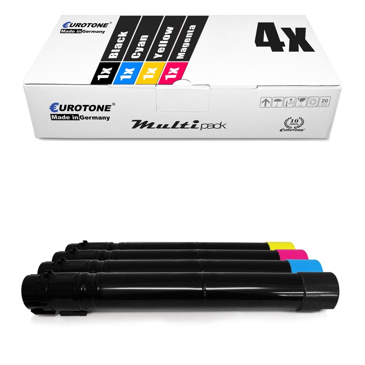 Set 4 Toner Eurotone Alternativa pentru Lexmark C950X2KG Negru / C950X2CG Cyan / C950X2MG Magenta / C950X2YG Galben