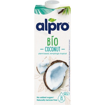 Bautura ecologica din nuca de cocos cu orez Alpro BIO, 1l Bautura ecologica din nuca de cocos cu orez Alpro BIO, 1l