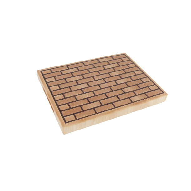 Tocator profesional de bucatarie, End Grain, Pecker Art, 40 X 30 X 4 cm