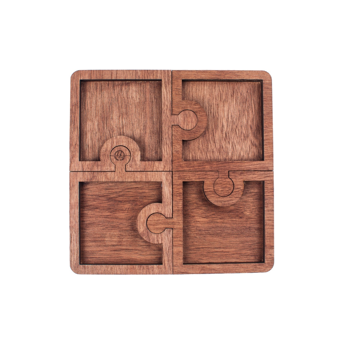 Platou de Servire Personalizabil din lemn Puzzle 20 cm x 20 cm