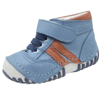 Ghete ortopedice din piele pentru baieti Mini Junior GHMJ4-18, Albastru 58985 Ghete ortopedice din piele pentru baieti Mini Junior GHMJ4-18, Albastru 58985