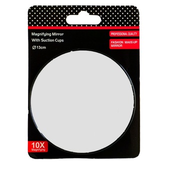 Oglinda cu lupa x10, cu ventuze, Ø 13 cm, Embeauty Oglinda cu lupa x10, cu ventuze, Ø 13 cm, Embeauty