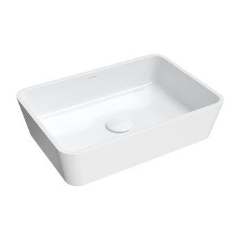 Lavoar OMNIRES PARMA, Compozit Roca Dolomit, Alb, lucios, 50x35 cm, montaj pe blat Lavoar OMNIRES PARMA, Compozit Roca Dolomit, Alb, lucios, 50x35 cm, montaj pe blat