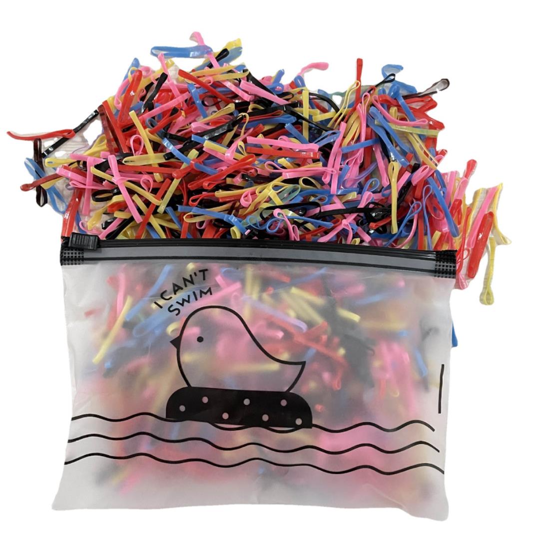 Set 1000 elastice pentru par, Pili-Paradise, Cauciuc, Multicolor