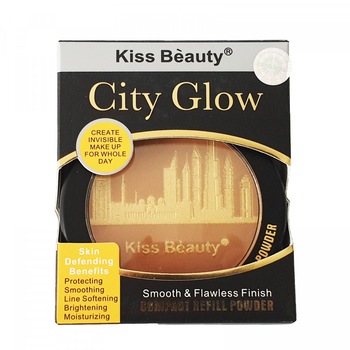 Iluminator pudra, Kiss Beauty, City Glow, Smooth & Flawless Finish, 03 Iluminator pudra, Kiss Beauty, City Glow, Smooth & Flawless Finish, 03