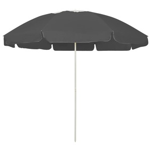 Umbrela de plaja vidaXL, 240 cm, Antracit, 314714