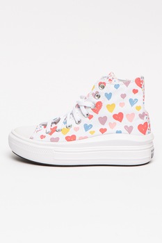 Converse, Tenisi textili cu imprimeu Chuck Taylor All Star Move, Multicolora, 37 EU Converse, Tenisi textili cu imprimeu Chuck Taylor All Star Move, Multicolora, 37 EU
