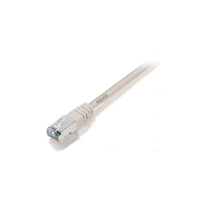 Equip 225410 FTP Cat5e patch kábel, 1m, beige