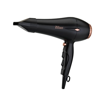 Uscator de par Zilan ZLN-1239, 2200 W, 3 Trepte temperatura, 3 Viteze, Concentrator, Difuzor, Negru Uscator de par Zilan ZLN-1239, 2200 W, 3 Trepte temperatura, 3 Viteze, Concentrator, Difuzor, Negru