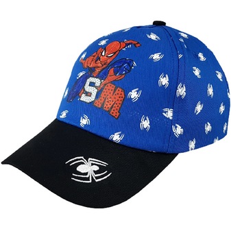 Sapca, Spider Man, SM, albastru cu negru 54 cm Sapca, Spider Man, SM, albastru cu negru 54 cm