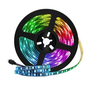 Banda LED RGB, 5m, 5v, Control aplicatie/Telecomanda Banda LED RGB, 5m, 5v, Control aplicatie/Telecomanda