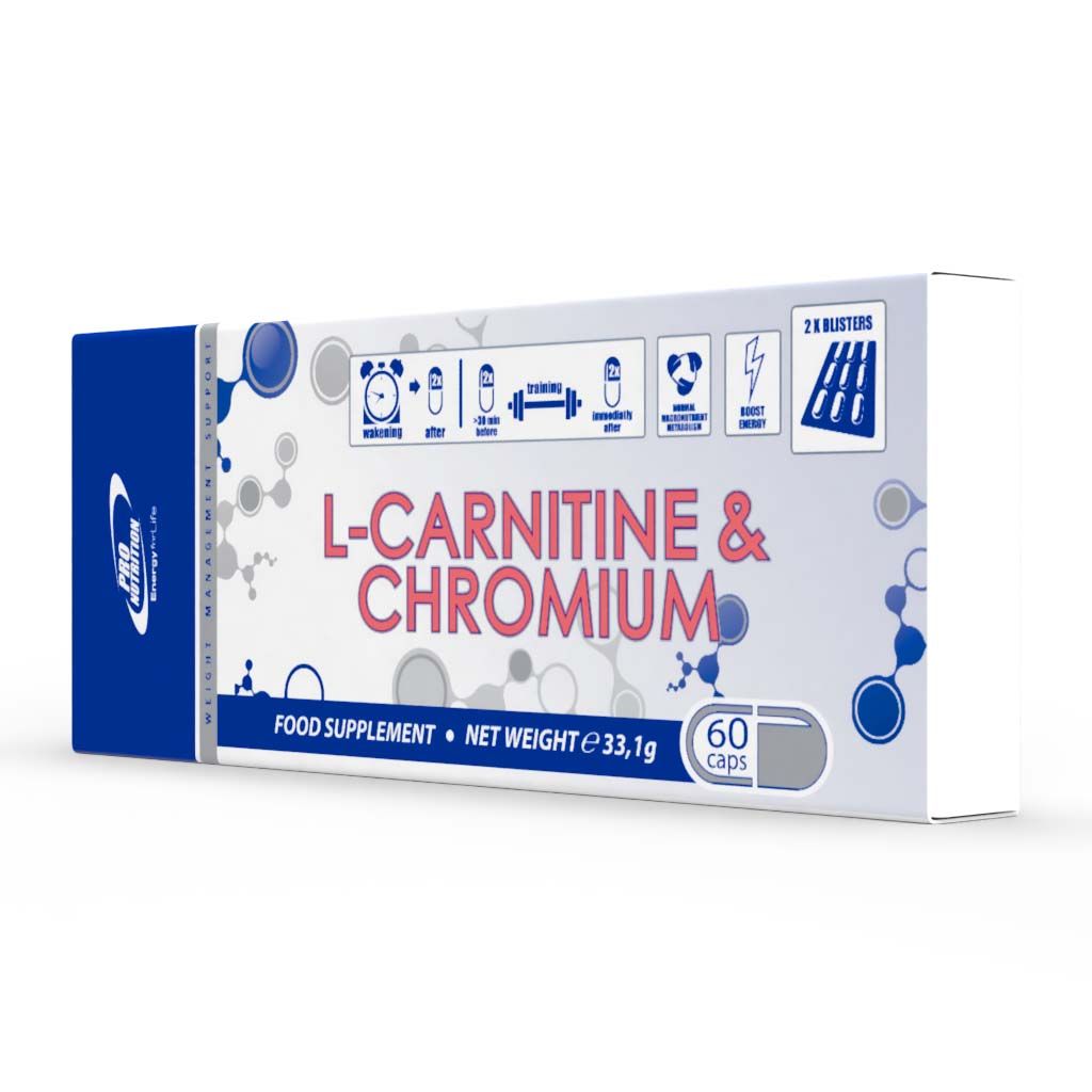 L-Carnitina & Chromium, 60 capsule