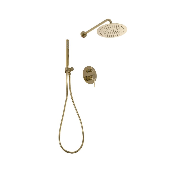 Смесител за душ Rea Calani Nexos Gold, Златист, За вграждане