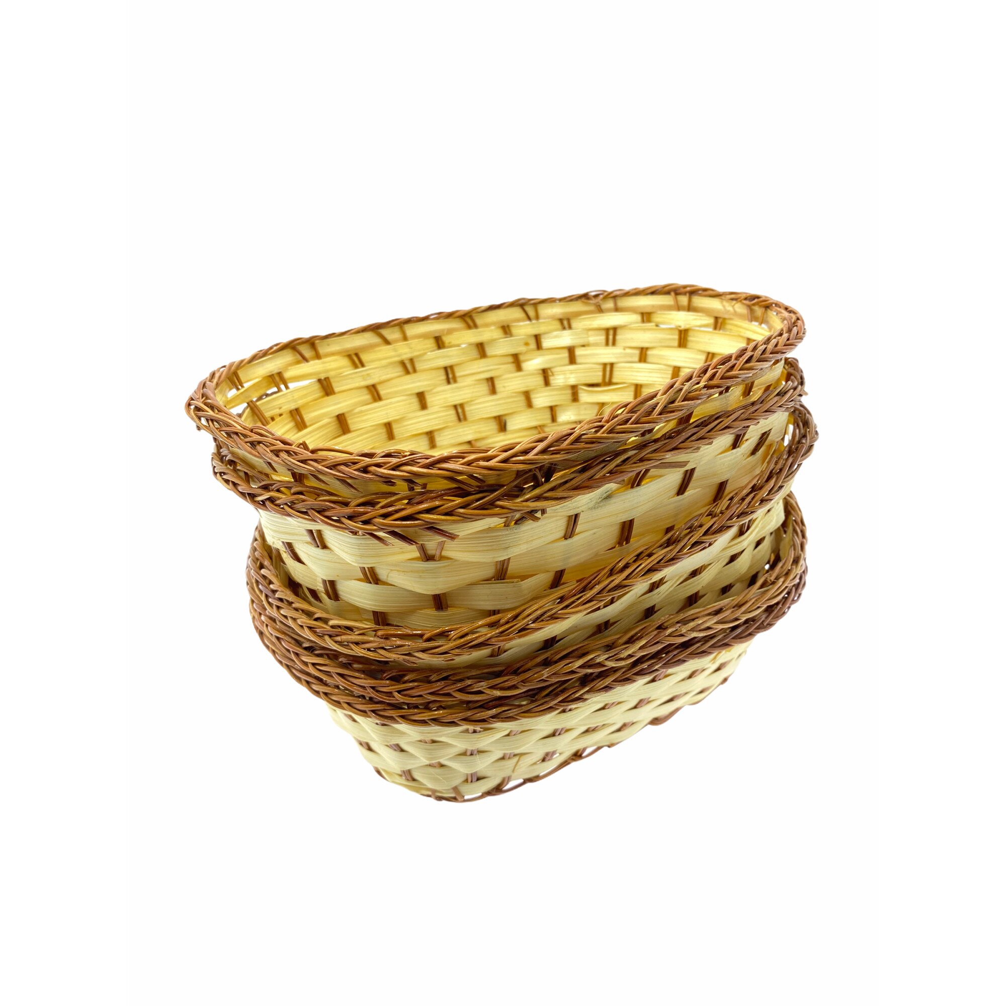 Set 5 cosuri impletite, Atelier, Crem, Rachita, 22x16x5cm