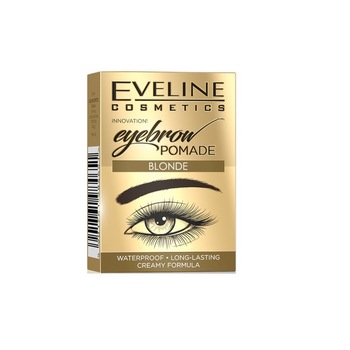 Crema pentru sprancene, Eveline Cosmetics, Blonde, Waterproof Crema pentru sprancene, Eveline Cosmetics, Blonde, Waterproof