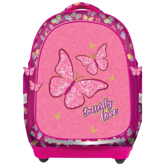 Ghiozdan anatomic S-cool yollo butterfly love, 38x39x19,5 cm