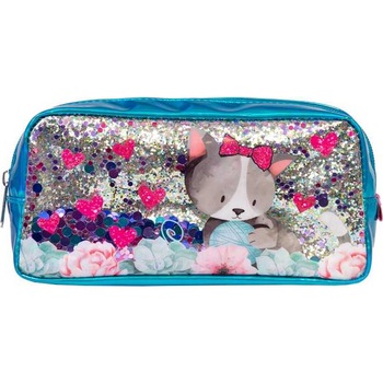 Penar borseta S-cool kitty, cu paiete, 22X11X5.5 cm Penar borseta S-cool kitty, cu paiete, 22X11X5.5 cm