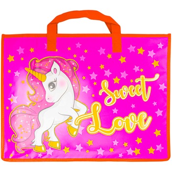 Servieta pentru bloc desen S-cool unicorn, 34x47,5 cm Servieta pentru bloc desen S-cool unicorn, 34x47,5 cm