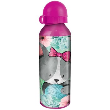 Sticla apa S-cool cat, aluminiu, 20x6 cm Sticla apa S-cool cat, aluminiu, 20x6 cm