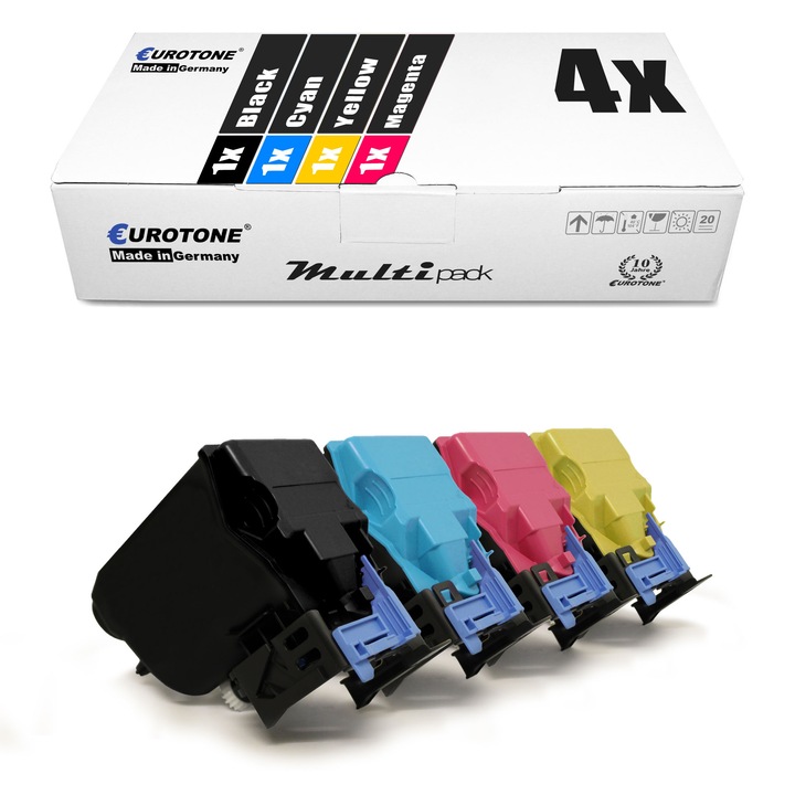Set 4 Toner Eurotone Alternativa pentru Epson C13S050593 Negru / C13S050592 Cyan / C13S050591 Magenta / C13S050590 Galben