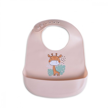 Baveta din silicon Cangaroo Rooibos Pink Baveta din silicon Cangaroo Rooibos Pink