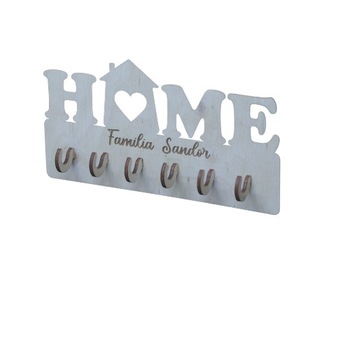 Suport chei Home personalizat 20x10x2,4 cm Suport chei Home personalizat 20x10x2,4 cm