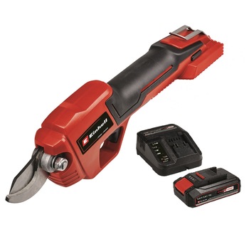 Foarfeca fara fir pentru crengi Einhell Power X-Change GE-LS 18 Li - Kit, grosime maxima de taiere 28 mm, incarcator rapid si acumulator Foarfeca fara fir pentru crengi Einhell Power X-Change GE-LS 18 Li - Kit, grosime maxima de taiere 28 mm, incarcator rapid si acumulator