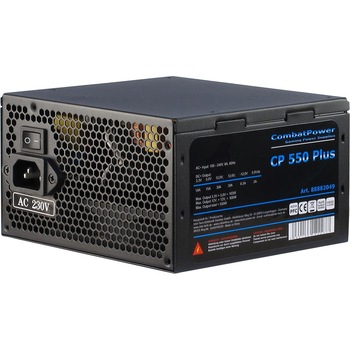 Sursa Inter-Tech Combat Power Plus 550W, eficienta 82%, PFC Activ Sursa Inter-Tech Combat Power Plus 550W, eficienta 82%, PFC Activ