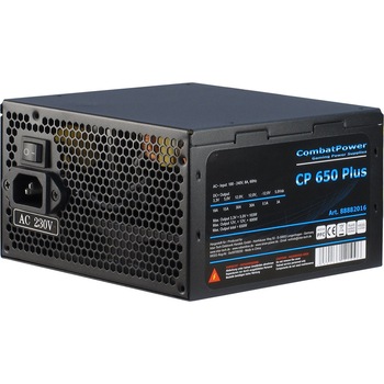 Sursa Inter-Tech Combat Power Plus 650W, eficienta 82%, PFC Activ Sursa Inter-Tech Combat Power Plus 650W, eficienta 82%, PFC Activ