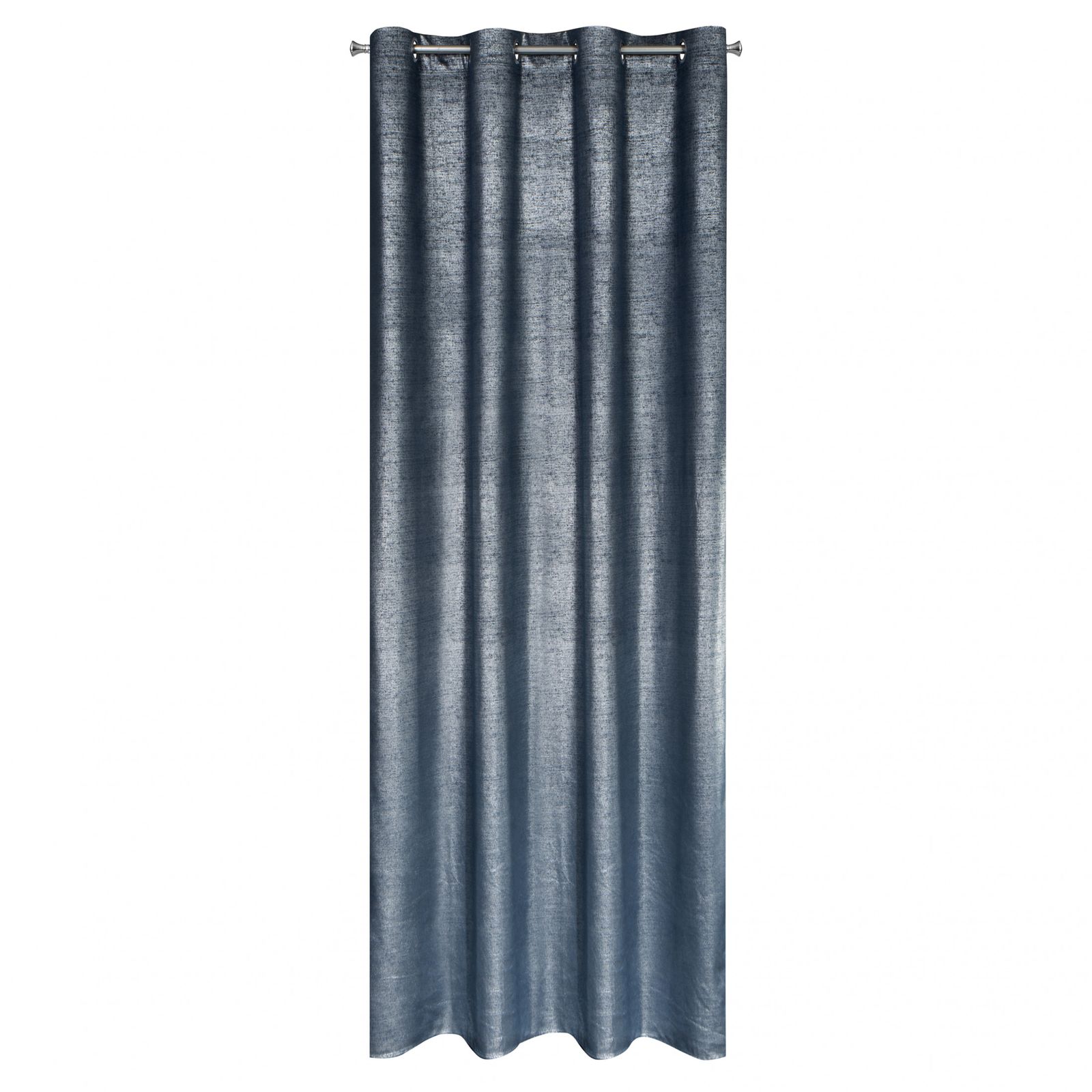 Perdea decorativa cu inele metalice, AMBI 140x250 cm, Eurofirany, Albastru inchis