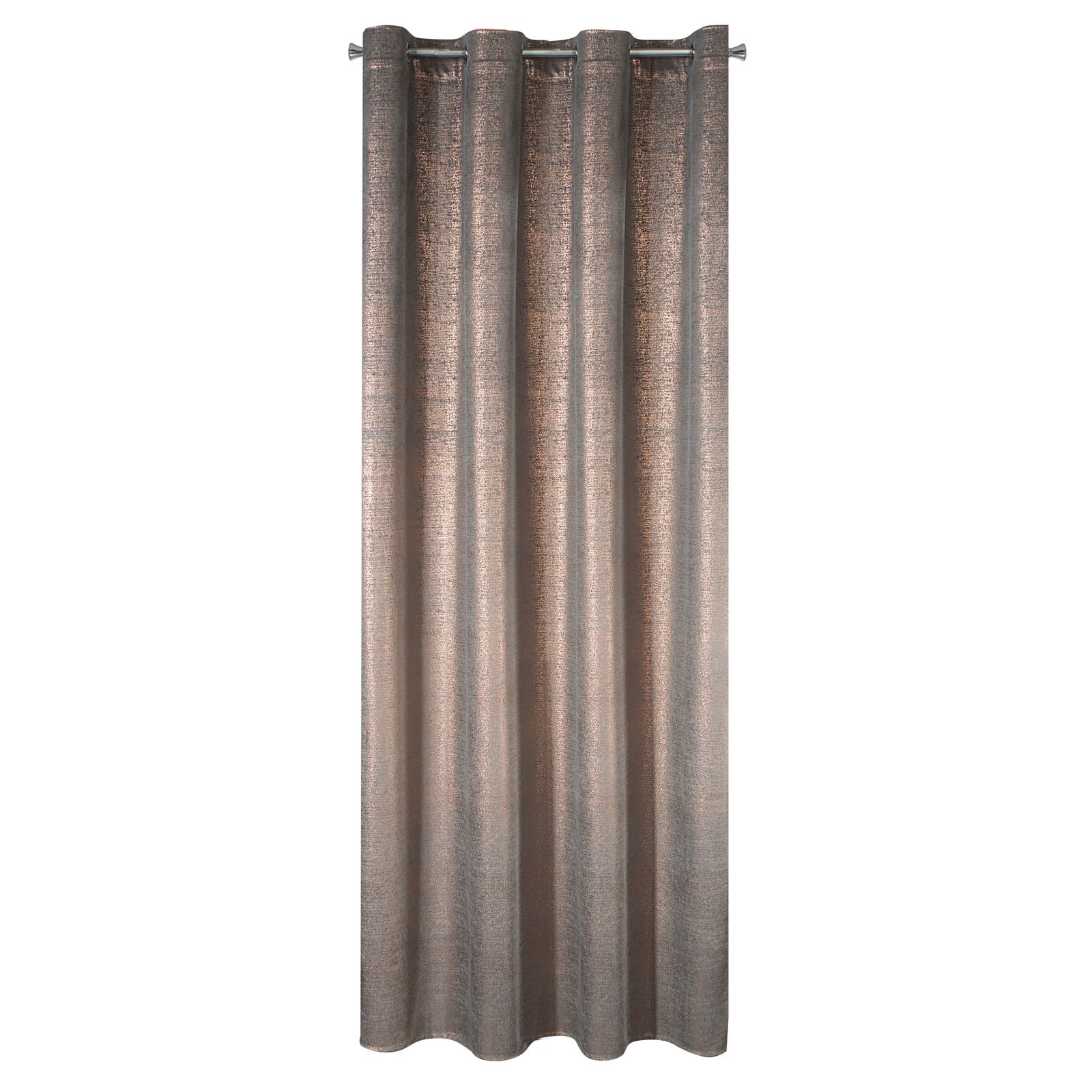 Perdea decorativa cu inele metalice, AMBI 140x250 cm, Eurofirany, Cupru / Grafit