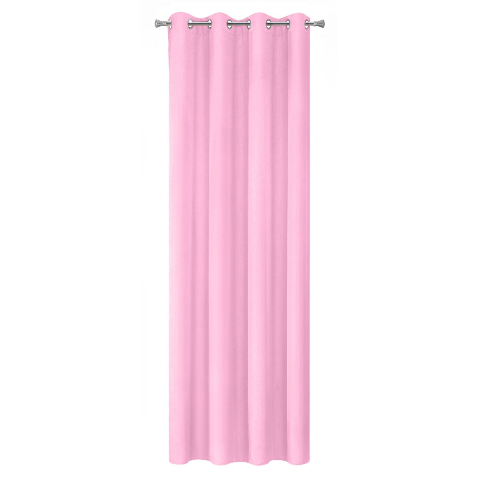 Perdea decorativa cu inele metalice, ADORE 140x250 cm, Eurofirany, Roz deschis
