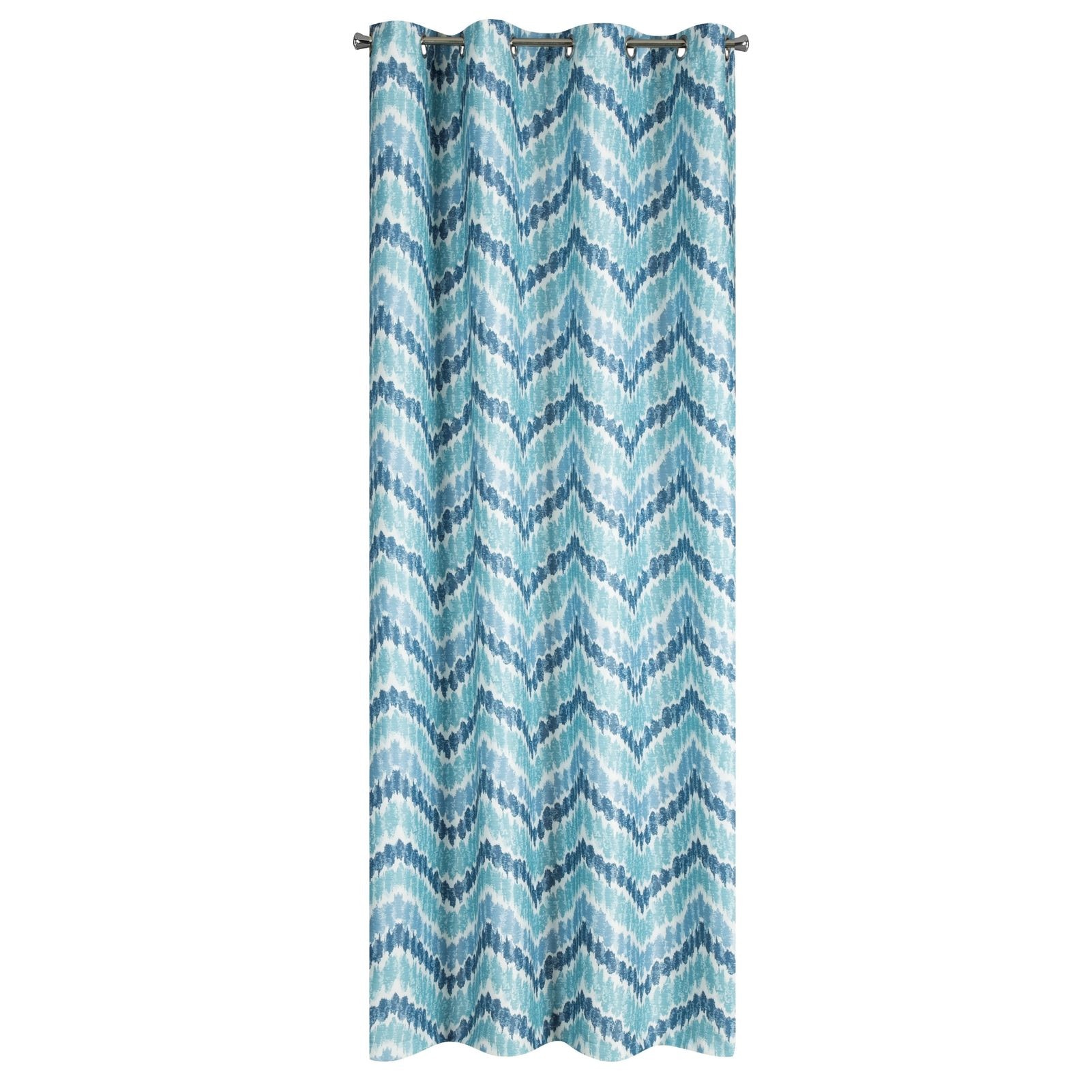 Perdea decorativa cu inele metalice, ANN 140x250 cm, Eurofirany, Albastru