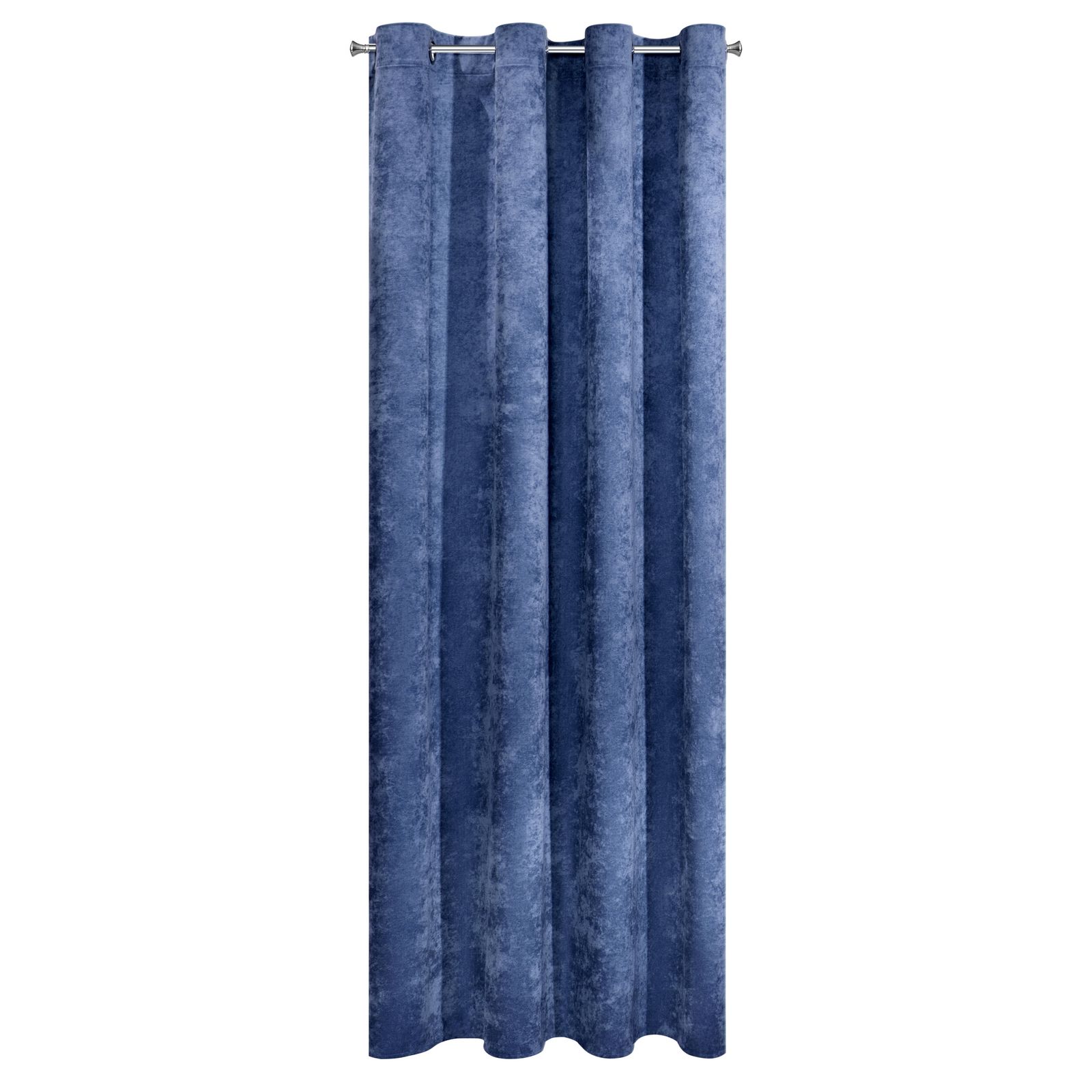 Perdea decorativa cu inele metalice, ANISA 140x250 cm, Eurofirany, Albastru inchis