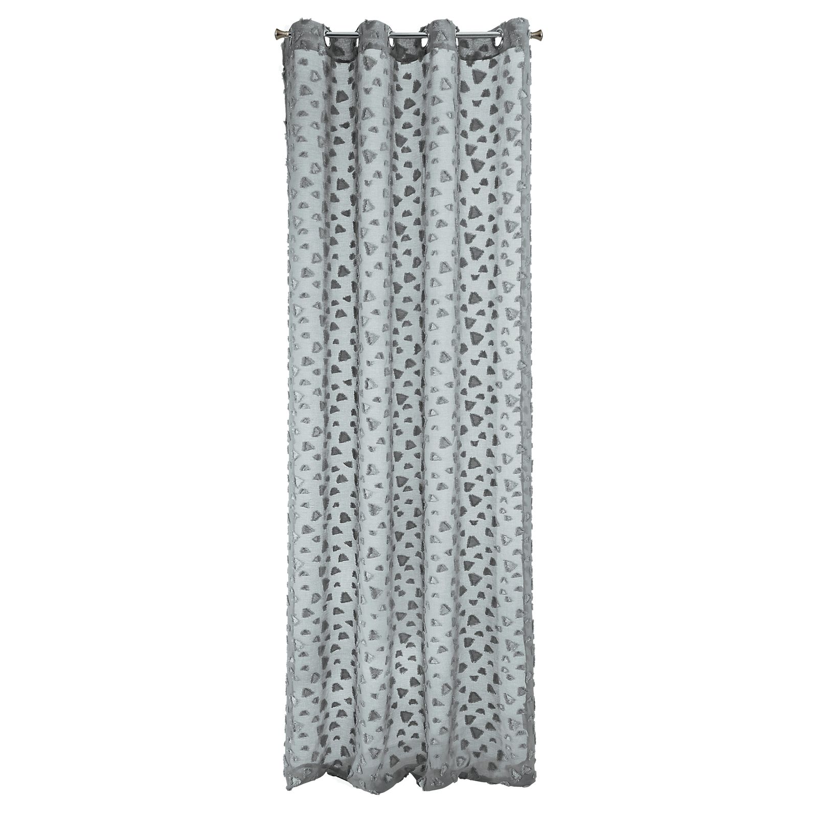 Perdea decorativa cu inele metalice, BINDY 140x250 cm, Eurofirany, Gri