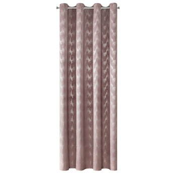 Perdea decorativa cu inele metalice, BIANKA 140x250 cm, Eurofirany, Roz pudra Perdea decorativa cu inele metalice, BIANKA 140x250 cm, Eurofirany, Roz pudra