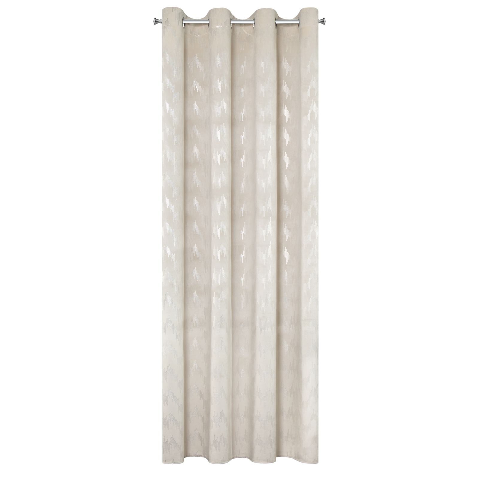 Perdea decorativa cu inele metalice, BIANKA 140x250 cm, Eurofirany, Bej