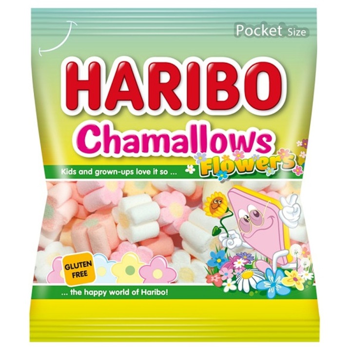 Haribo Chamallows Flowers gyümölcs ízű habcukor 100G