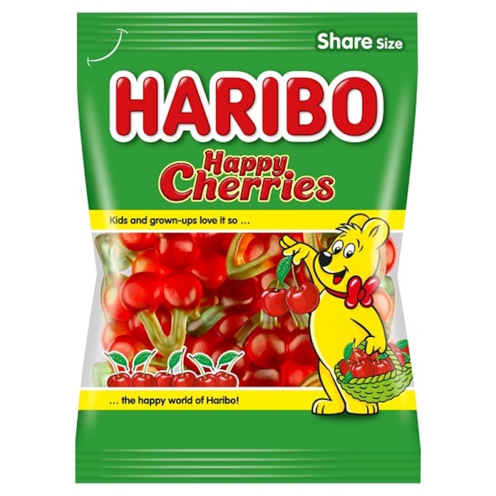 Haribo Happy Cherries gyümölcs ízű gumicukorka 200 g