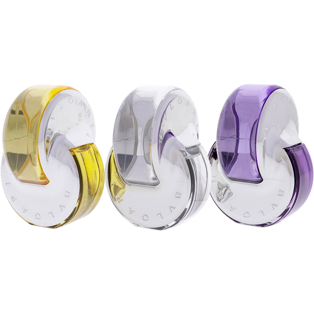 Set Bvlgari Omnia Golden Citrine Apa de Parfum 15 ml, Crystalline Apa de Parfum 15 ml, Amethyste Apa de Parfum 15 m Femei