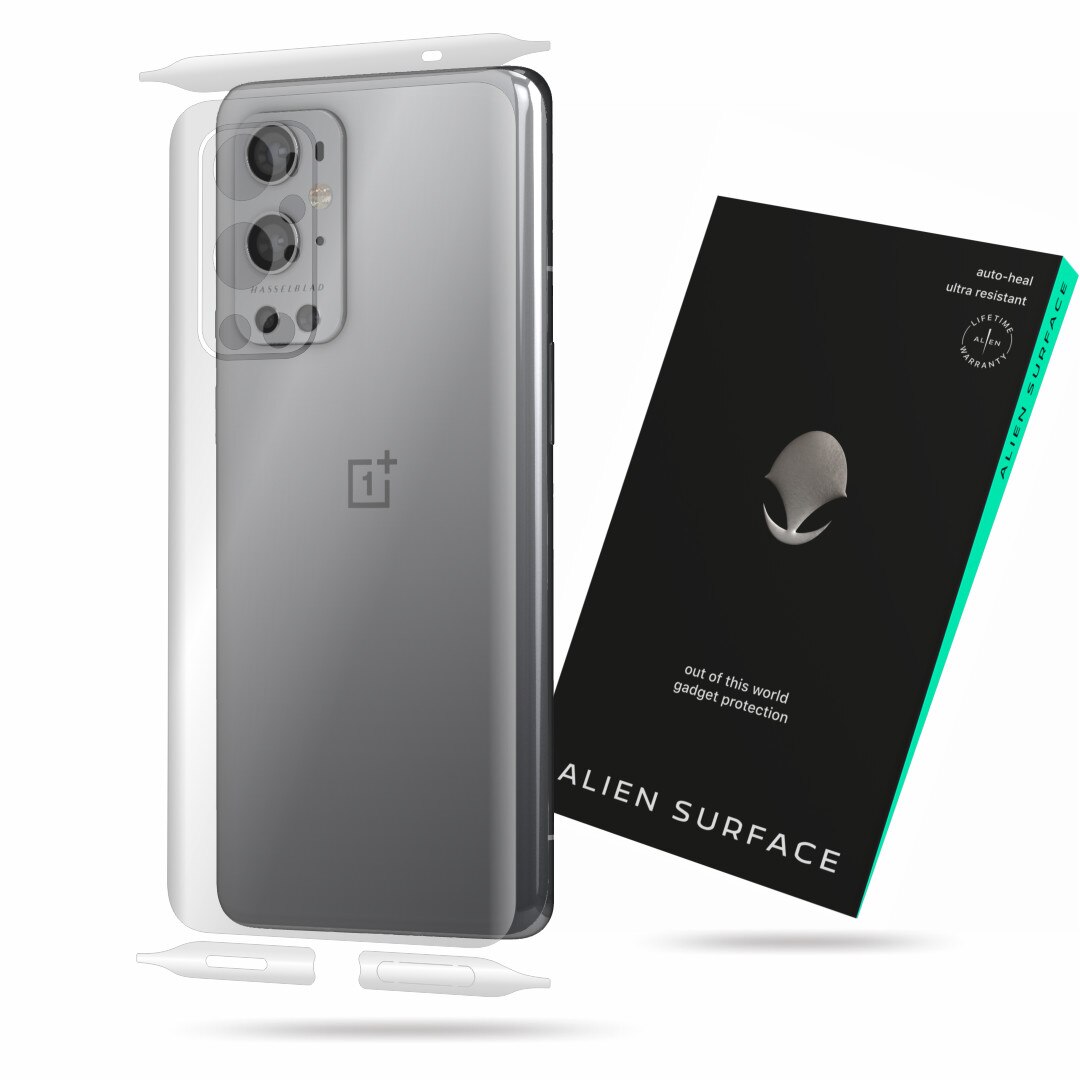 Folie Alien Surface, compatibila cu OnePlus 9 Pro, protectie spate, laterale
