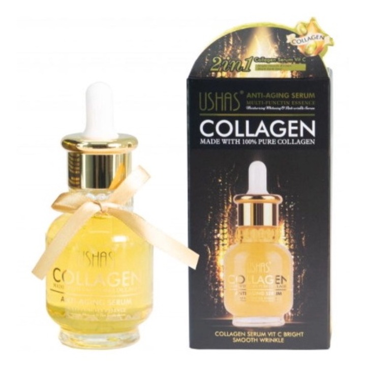 Arcszérum, Ránctalanító, Ushas, Kollagén, 40 ml