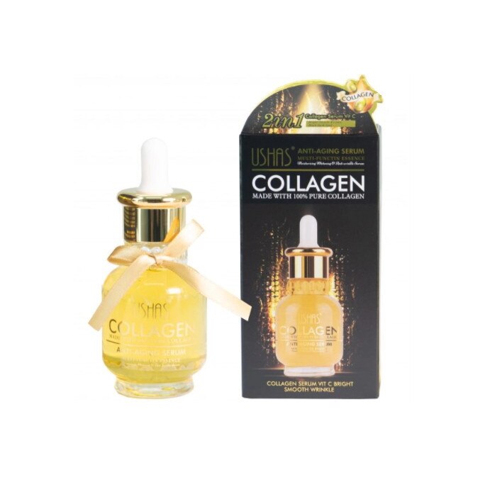 Ser pentru fata, antirid cu Collagen, Ushas, 40 ml