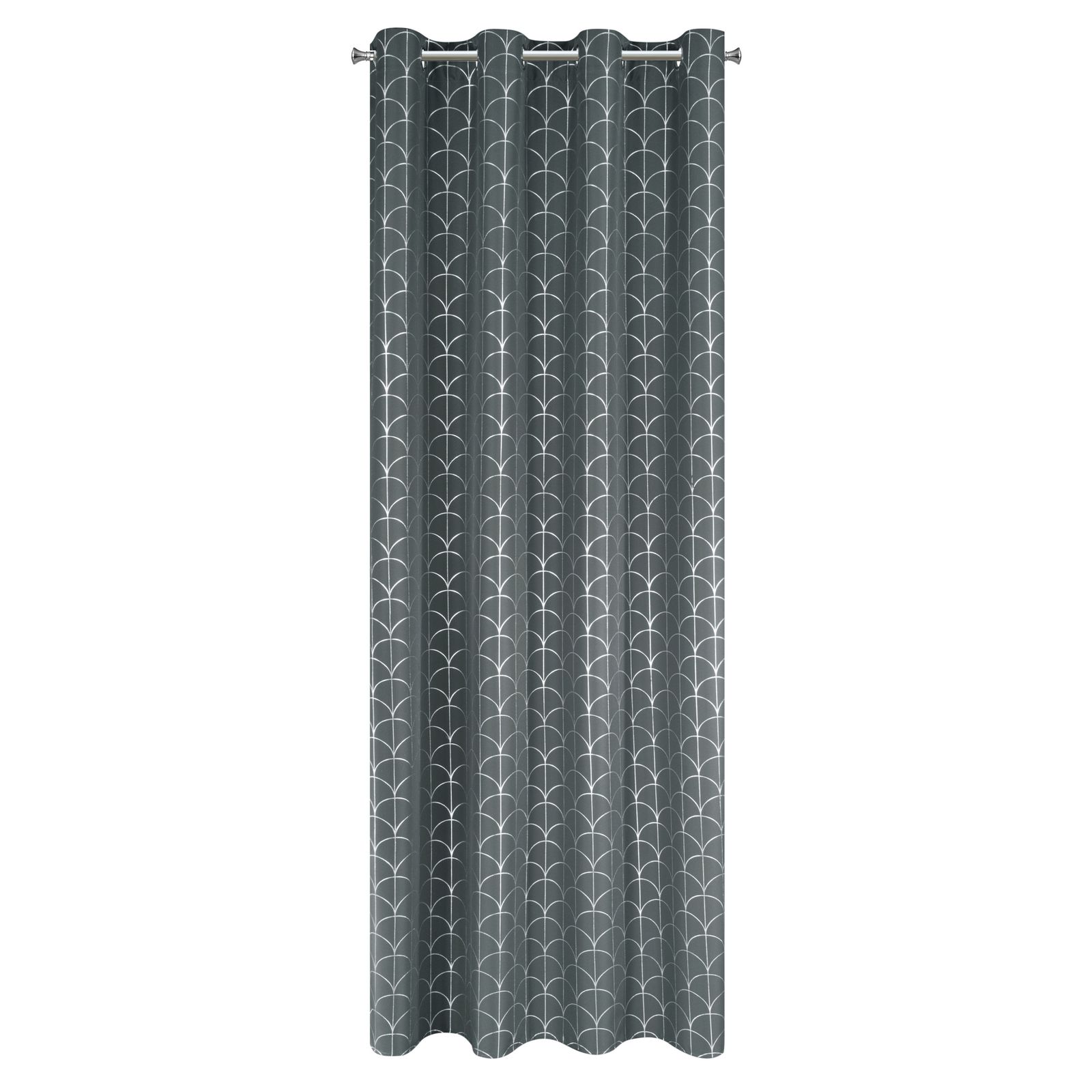 Perdea decorativa cu inele metalice, CANDIE 140x250 cm, Eurofirany, Grafit