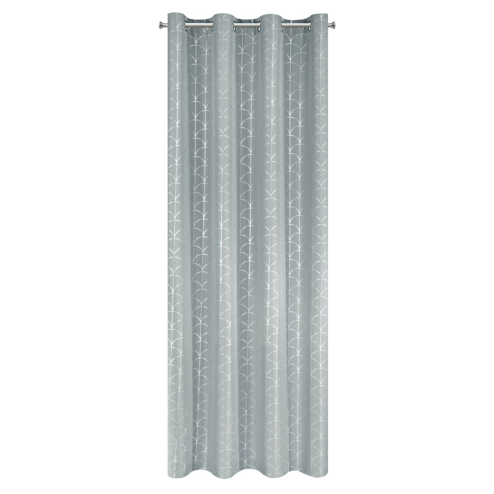 Perdea decorativa cu inele metalice, CANDIE 140x250 cm, Eurofirany, Argintiu