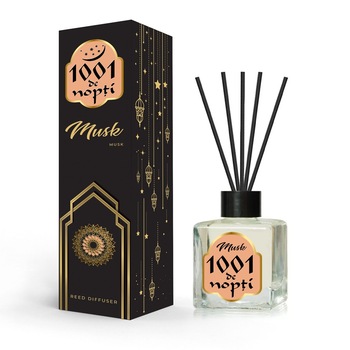 Odorizant camera 1001 de nopti, 100 ml, Musk - Reed Diffuser Odorizant camera 1001 de nopti, 100 ml, Musk - Reed Diffuser