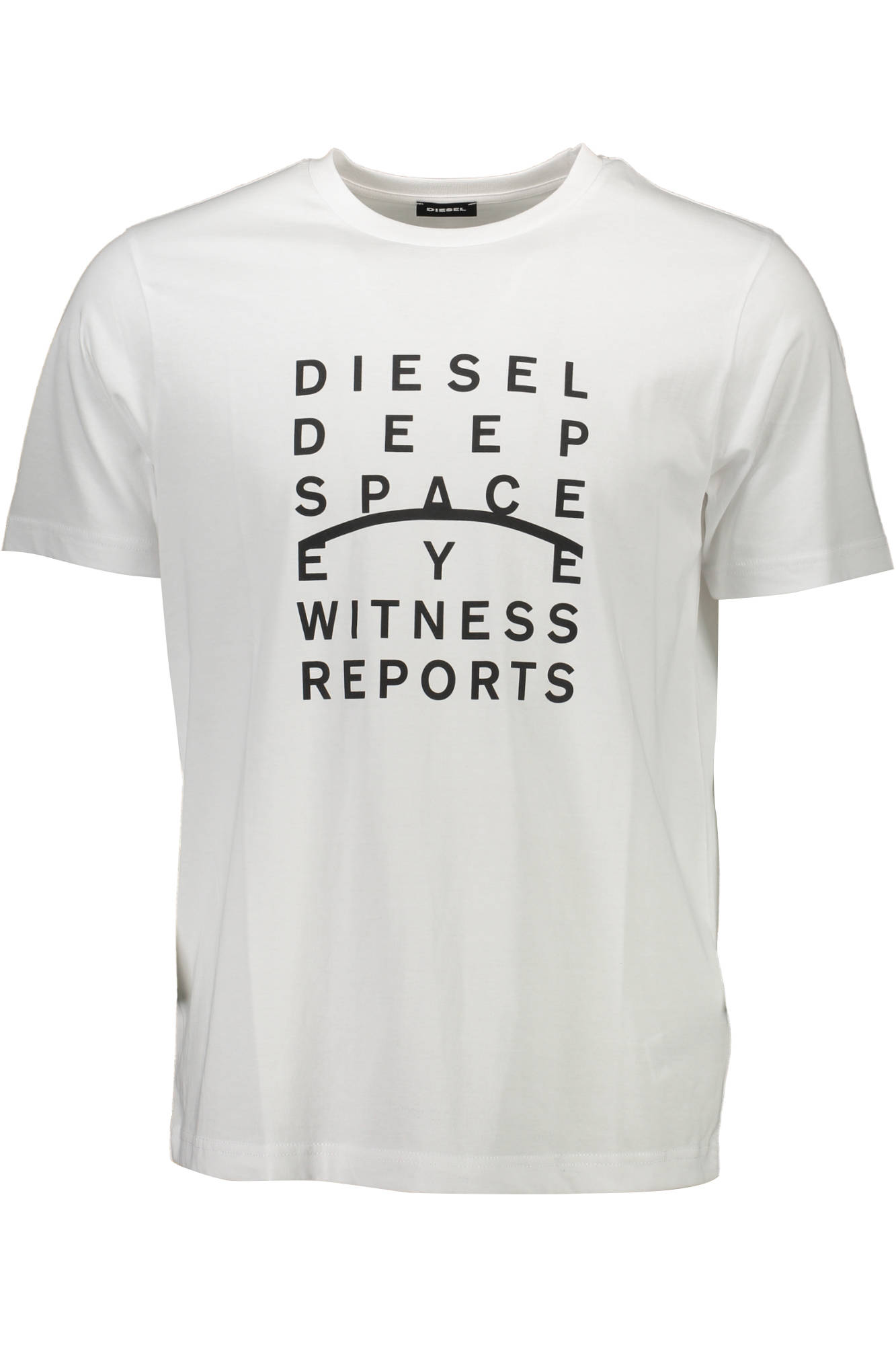 Tricou Barbati, Diesel, 31008122, Logo, Alb, Alb, 2XL