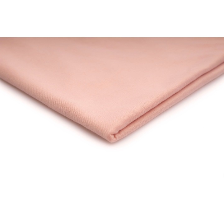 Tricotaje Poli-viscoza, poliester filat, Polyspun, culoare Pulbere roz, dimensiune 50 cm x 160 cm