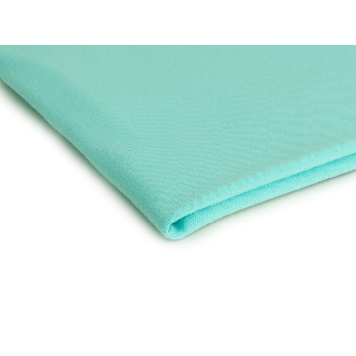 Плат Поливискоза, изпреден полиестер, цвят мента, размер 50 см х 160 см